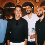 Tom Brady met with Jayson Tatum, Jrue Holiday, and Derrick White in Paris.